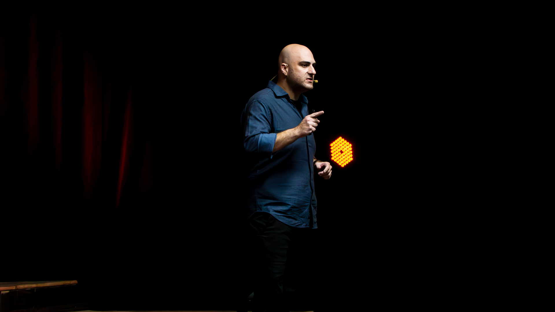 Leonardo Sommariva no palco