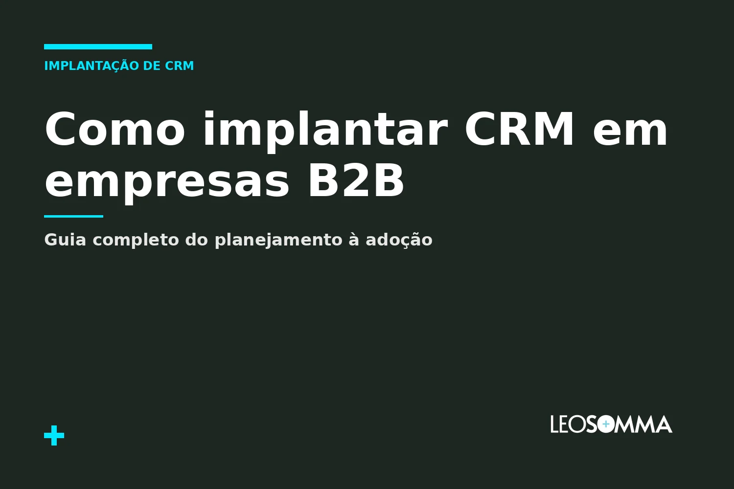 Como implantar CRM em empresas B2B: guia completo do planejamento à adoção